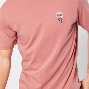 RVCA Men's Dusty Rose Short Sleeve Tee